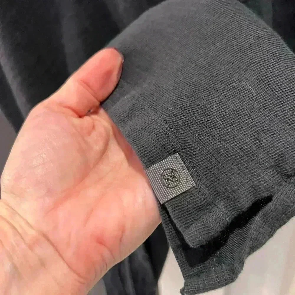 G/FORE Men's Mélange Ice Nylon Polo-Short Sleeve-Charcoal Grey-Size Large